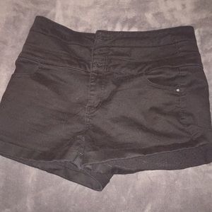 high waisted jean shorts